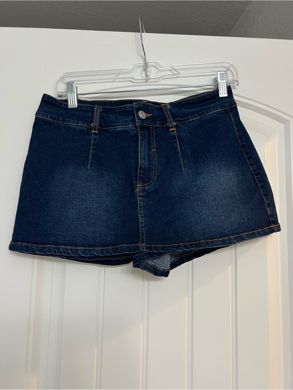 Dark Blue Denim Women's Skort